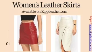 Types Of Women's Leather Skirts