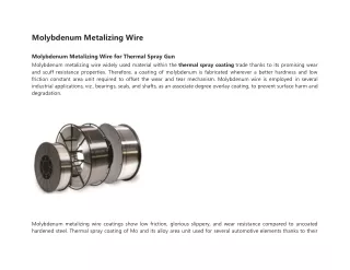 Molybdenum Metalizing Wire-converted