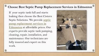 Choose Best Septic Tank Maintenance Services in Edmonton