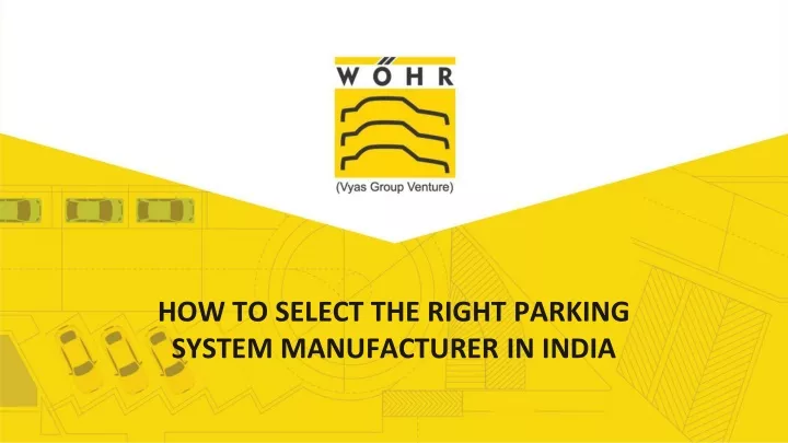 how to select the right parking system