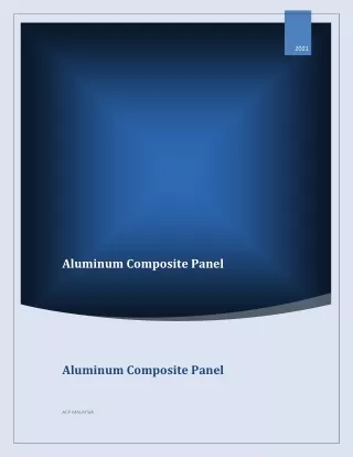 Aluminium Composite Panel - ACP Malaysia