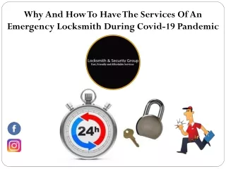 Emergency Locksmith Services You Can Still Use During COVID-19