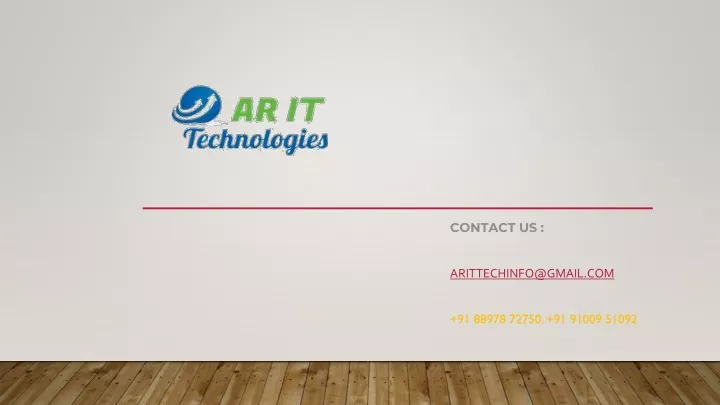 contact us arittechinfo@gmail com 91 88978 72750 91 91009 51092