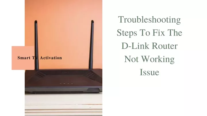 troubleshooting steps to fix the d link router