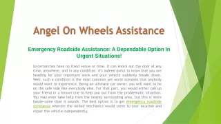 Best Emergency Roadside Assistance Services In Noblesville | Angel On Wheels Assistan