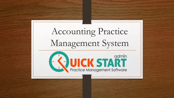 accounting practice management system