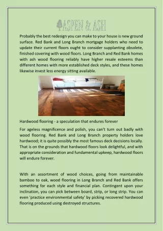 Douglas Fir Flooring | Aspen and Ash Hardwood Flooring
