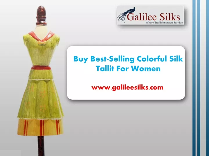 buy best selling colorful silk tallit for women