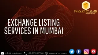 Exchange Listing Services In MUMBAI