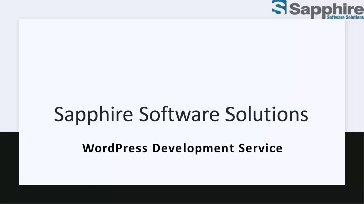 sapphire software solutions