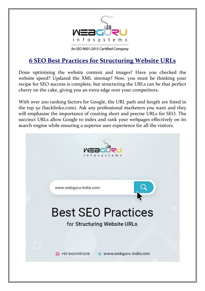 6 seo best practices for structuring website urls