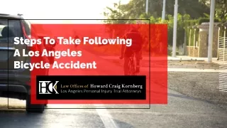 Steps To Take Following A Los Angeles Bicycle Accident