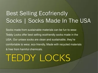 Best Selling Ecofriendly Socks | Socks Made In The USA