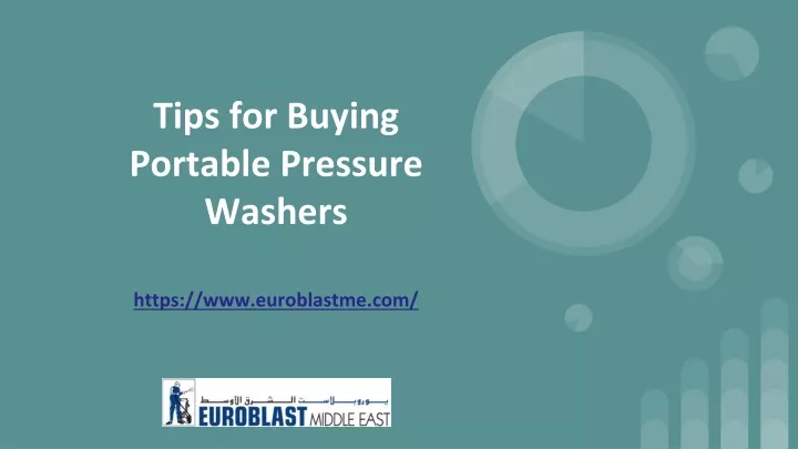 tips for buying portable pressure washers