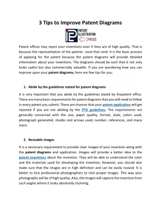3 Tips to Improve Patent Diagrams