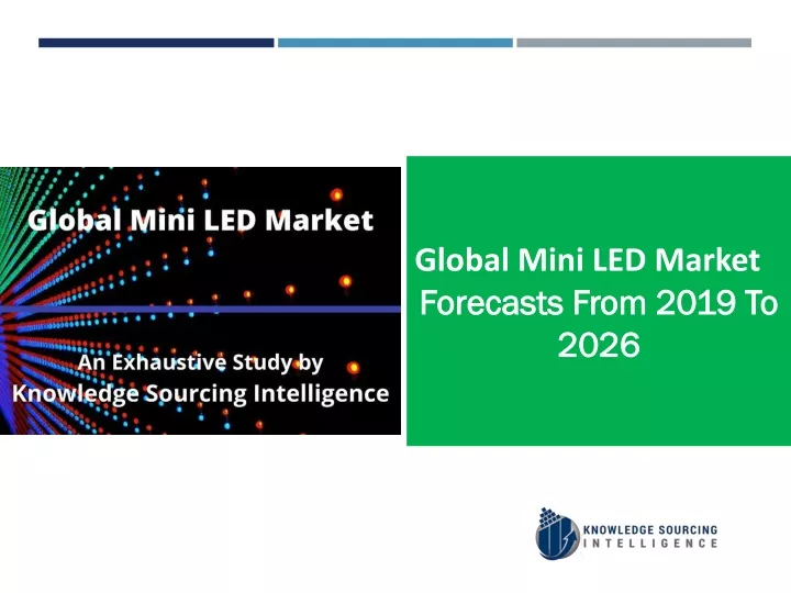global mini led market forecasts from 2019 to 2026