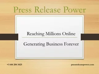 Press Release Power- Premium Distribution Network