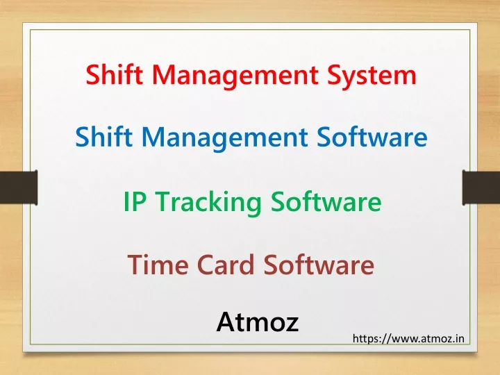 shift management system