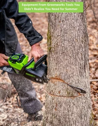 equipment from greenworks tools you didn