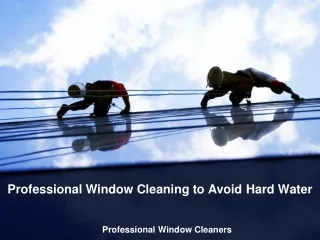 Professional Window Cleaning to Avoid Hard Water