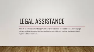 Legal Assistance - TBI Mauritius