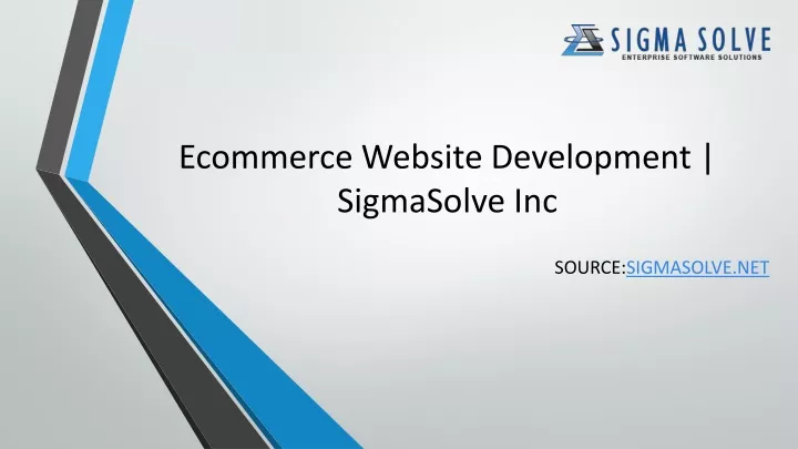 ecommerce website development sigmasolve inc