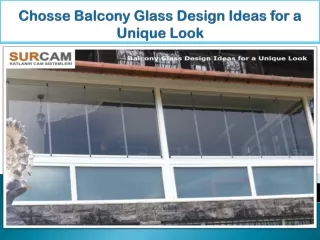 chosse balcony glass design ideas for a unique look
