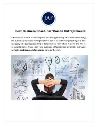 Best Business Coach For Women Entrepreneurs in Atlanta, USA
