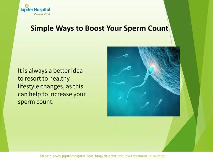 simple ways to boost your sperm count