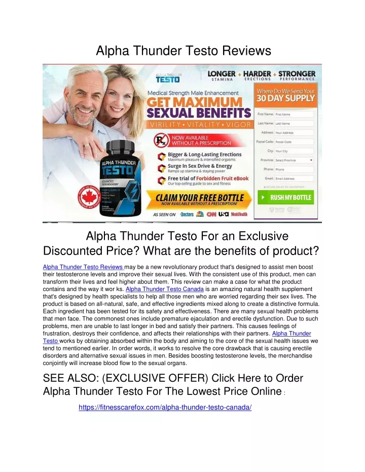 alpha thunder testo reviews