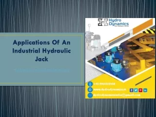 Applications Of An Industrial Hydraulic Jack