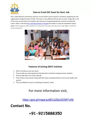 Choose Best SSC Coaching Centre in Sonipat