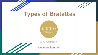 Types of Bralettes - Leto Wholesale USA