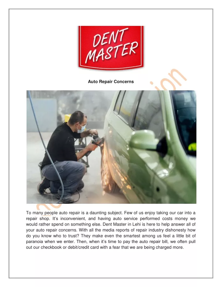 auto repair concerns