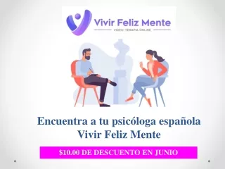 Encuentra a tu psicóloga española - Vivir Feliz Mente(feminine)