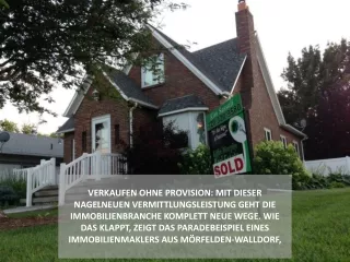 verkaufen ohne provision mit dieser nagelneuen