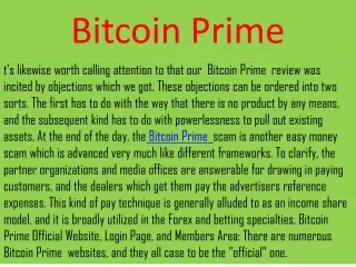Is Bitcoin Prime  a Scam or Legitimate