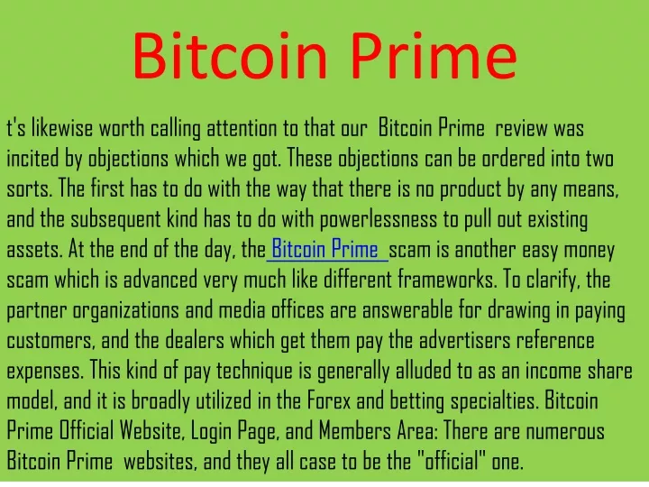 bitcoin prime