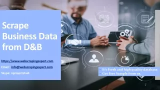 scrape business data from d b