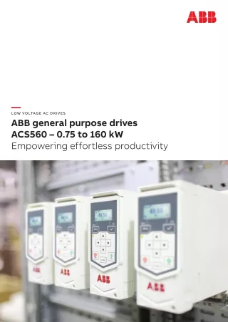 ABB ACS560 GENERAL PURPOSE DRIVES | Instronline