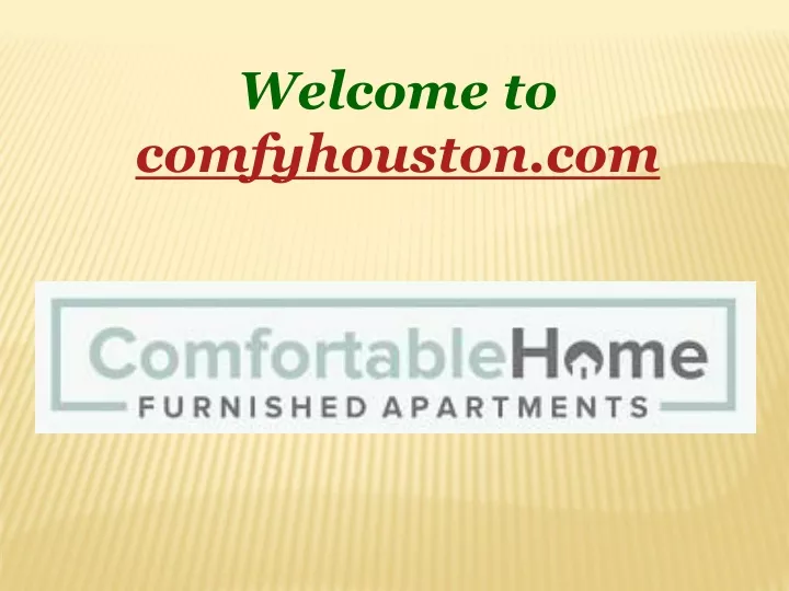 welcome to comfyhouston com