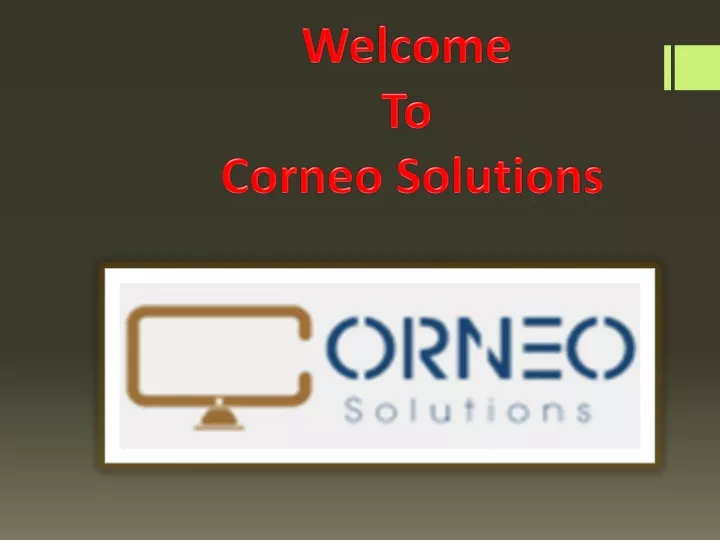 welcome to corneo solutions