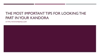 The Most Important Tips for Looking the Part Kandora