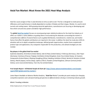 axial fan market must know the 2021 heat