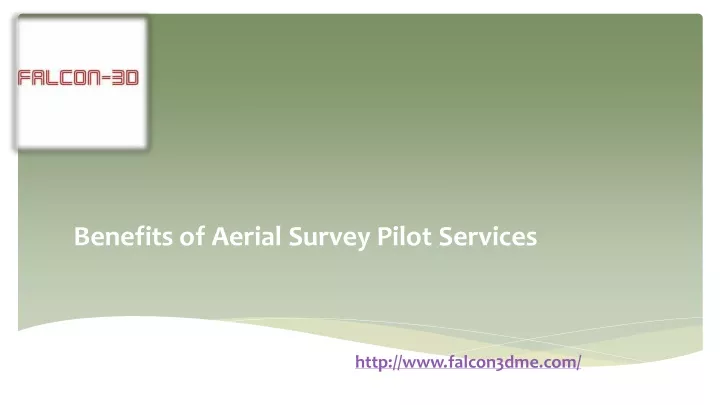 benefits of aerial survey pilot services