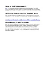ModFit Keto Reviews - Know How Keto Prodcuts Works? - slide 1