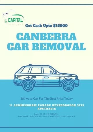Capital Auto Recyclers | Canberra Car Removal