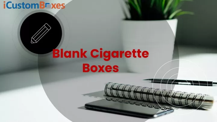 blank cigarette boxes