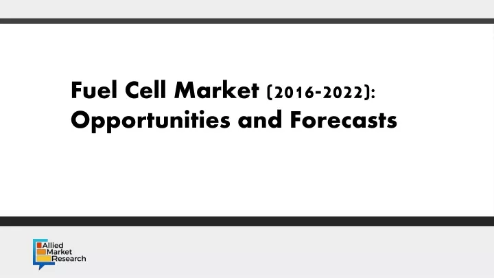 opportunity analysis and industry forecast 2016