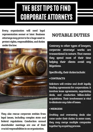 The Best Tips to Find Corporate Attorneys